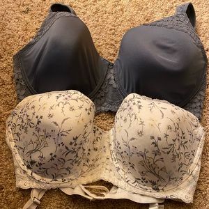 2 Jessica Simpson Underwire Bras- 42D